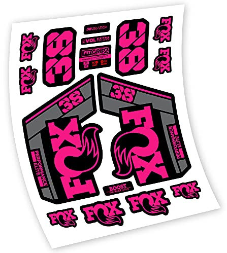 Fox 38 Performance Elite 2021Gabel Aufkleber Vinyl Aufkleber (Fuchsia)