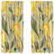 2 Flächenvorhang-Set, leichte dekorative Paneele 2er Set und Stangentasche, 139,7 x 213,4 cm, gelbe Tulpen
