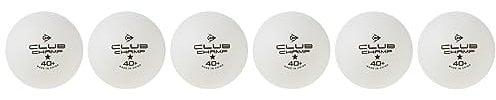 Dunlop Club Champ 6 - Pelota de Tenis de Mesa Unisex para Adultos, Color Blanco, Talla única
