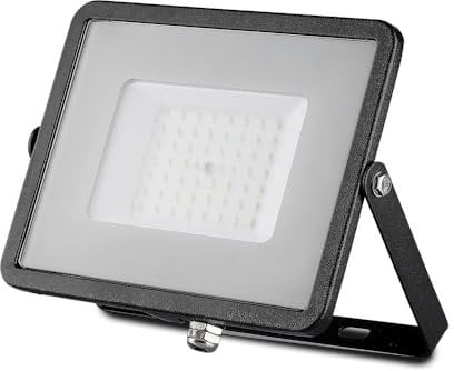 V-TAC Strahler Außen LED Flutlicht mit Samsung Chip 50W – [LETZTE GENERATION] – IP65 – 4000 Lumen – LED - Außenstrahler Farbe Schwarz für Hinterhof, Auffahrt,Garten – Wasserdicht - Licht Neutralweiß