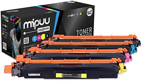 Mipuu 4 Toner kompatibel zu Brother TN-247 Set Cyan Magenta gelb schwarz für Brother DCPL3510 DCPL3550 HLL3210 HLL3290 MFCL3710 MFCL3730 MFCL3750