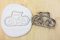 Fahrrad cookie cutter Fondant Keksstempel/Ausstechform keksausstecher PLA ca.8cm