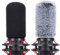 YOUSHARES QuadCast S Pop Filter with Furry Microphone Windscreen Muff - Microphone Cover Foam for HyperX QuadCast Microphone to Reduce Noise (2 Packs)