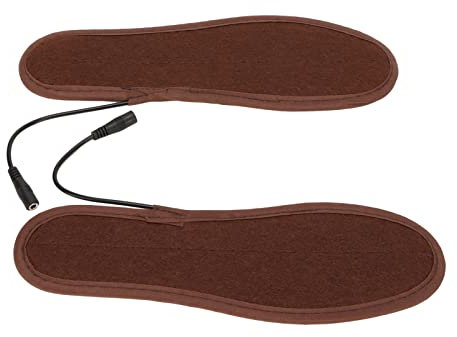 Annadue 2pcs Electric Heated Foot Warmer Insoles, USB Rechargeable Heated Insoles, Foot Warmer, for Winter Hunting, Skiing, Fishing, Hiking. (37‑38)