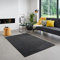 Carpet Studio Maine Teppich Schwarz, Teppich Wohnzimmer 190x290 cm, Kurzflor Teppiche, Wohnzimmerteppich, Teppich Schlafzimmer