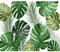 murando PREMIUM Fototapete tropische Blätter 350x256 cm Vlies Tapeten Wandtapete XXL Moderne Wanddeko Design Wand Dekoration Wohnzimmer Schlafzimmer Büro Dschungel Papageien Blumen