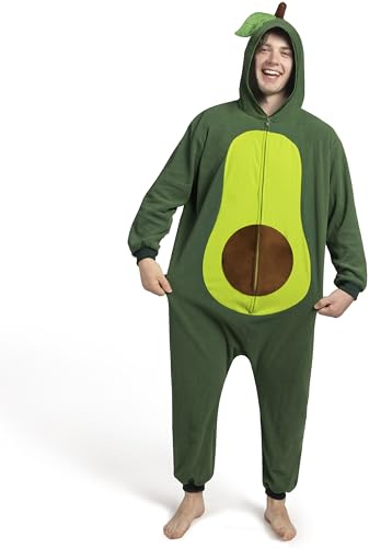 Spooktacular Creations Unisex-Erwachsene Avocado-Plüschkostüm mit Hut für Verkleidungspartys, Rollenspiele, Mottopartys, Halloween-Kostüm