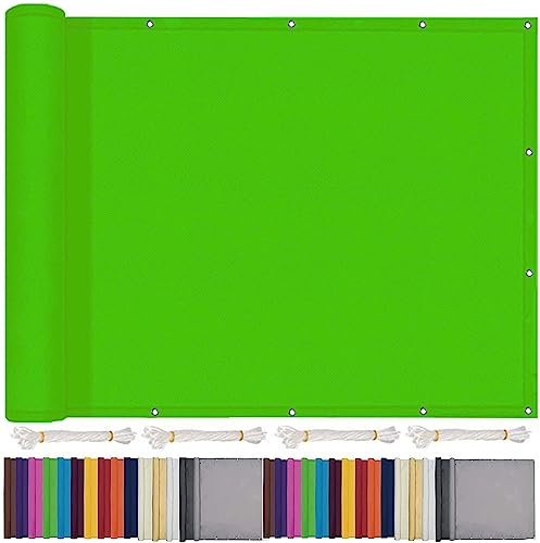 Voile d'ombrage Rectangulaire 1.4 x 1.4 m Anti-âge en Polyester Toile d'Ombrage Pergola avec Le Kit de Fixation pour Jardin Terrasse avec Corde, Vert Tendre