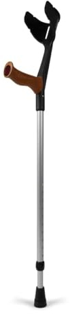 Pulox - Magic-Soft - Unterarmgehstütze mit Soft-Grip - max. 130 kg - Einzeln (1 Stk.) - Schwarz/Kork