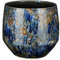 MICA Decorations Harris Blumentopf - 20x20x18 cm - Keramik - Blau