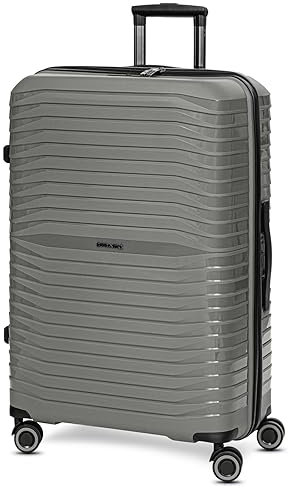 Stratic Shine Koffer groß | Trolley hergestellt aus Bruch- & Kratzfestem Polypropylen mit 4 Rollen, arretierbarer Griff, Kreuzpackgurt und TSA-Schloss | 50 cm x 29 cm x 76 cm - 90L