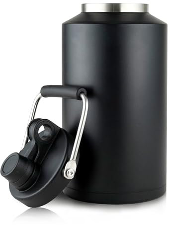 1 Gallon Water Jug Bottle Insulated, 128 oz Stainless Steel Water Bottle Wide Mouth Double Vacuum Dishwasher Safe BPA Free for Hot & Cold Drinks