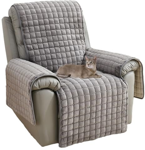 NUODWELL Sofa Armlehnenbezüge, Sesselschoner Sesselauflage, Anti-Rutsch superweich, waschbar, Relaxsessel Bezüg Sesselüberzug Möbelschutz für Kinder und Haustiere