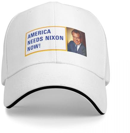 CanKan Basecap 1972 Amerika braucht Nixon Baseballkappe Westernhüte Thermovisier Herren Hutkappe Damen Herren Herren