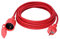 YIDE Verlängerungskabel 10m Outdoor Gummi Verlängerung mit Schuko Stecker für den Außenbereich IP44 Kabelverlängerung H05RR-F 3G 1,5mm² 3500W Elektrokabel außen mit Schutzkappe Rot