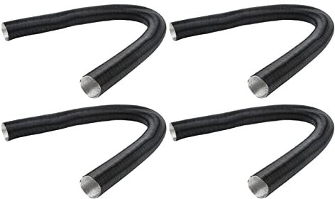 Luftansaugrohr für Parkheizung, 4 Stück, 42 mm, Flexibles Stretchrohr für Webasto, Eberspacher, Planar-Standheizungen