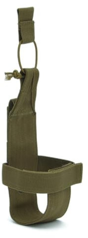 Pochette Porte-Bouteille Molle, Pochette Tactique Réglable pour Bouteille d'eau Porte-bidon de Ceinture Molle pour Alpinisme Randonnée Marche Chasse, Course à Pied