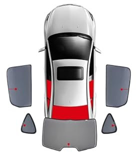 Schiebedach Sonnenschirm Für Peugeot 5008 Für T87 2017-2022 Magnetischer Auto-Sonnenschutz Für Die Frontscheibe, Blinder Vorhang Hinteres Baby-Seitenfenster Sonnenschutz Auto Sonnenschutz (Farbe :