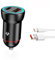 PZCC Chargeur de Voiture Ultra-Rapide 100 W, Sortie Double Port Intelligente 4.8 A, Design Compact, protège Les appareils et Les Batteries de Voiture (Chargeur + câble de Charge Rapide 5A)