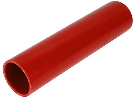 X AUTOHAUX 1 tuyau de refroidissement universel en silicone rouge de 63 mm ID 300 mm de longueur 0 degrés pour voiture