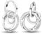 Hängende Ohrringe Sterling Silber 925, Creolen Huggies Ohringe Damen,Moments-Kollektion