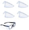 beejune 2 Paar seitenschutz für brillen, Windschutz Brille, Seitenschutz Für Brillen, Sonnenbrille Seitenschutz, Brillenschutz, Schutzbrille Mit Seitenschutz, Für Kleine Bis Mittlere Brillen