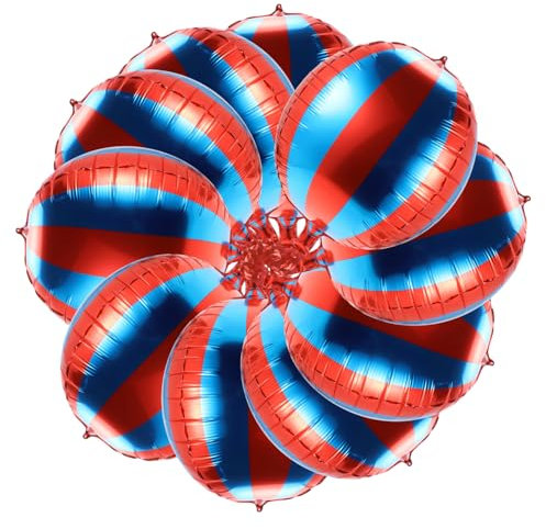 TOYANDONA 40 Stk Runder Ballon aus Aluminiumfolie Zubehör für Karnevalsgeburtstage 2023 Neujahrsdekorationen karnevalsdekoration fasching dekoration Zirkus-Geburtstagsparty-Dekorationen