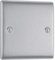 AMK® BG Blank Plate 1 Gang Metal Chrome Covers Unused Outlets Includes Mounting Screws and Moisture Protection Gasket