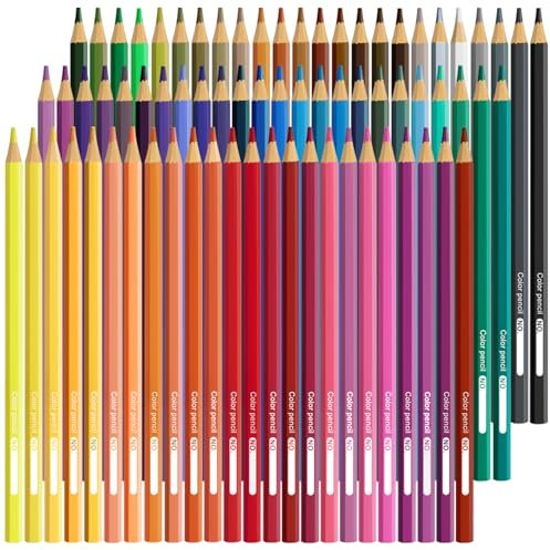 WISYOK 72 Buntstifte, Art Farbstifte Set, Holzstifte, Perfekte Wahl für Kinder, Erwachsene Künstler auf Malbuch, Coloring Pencils zum Ausmalen, Färben, Malen, Skizzieren