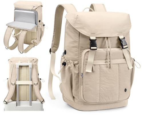 GOLF QUALITY Mochila para mujer, mochila para ordenador portátil de 15,6 pulgadas, mochila escolar impermeable, mochila escolar para mujer, elegante, mochila de trabajo, mochila de viaje para