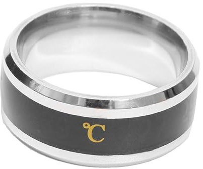 Herren-Halskette, Geburtstag, Modeschmuck, Stimmungsring, Farbe Bedeutung, Fingerschmuck, Farbwechsel-Stimmungsring, runder Ring, Stimmungswechsel-Ring, Stimmungsring