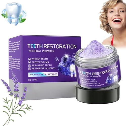 Generisch Mineralpulver zur Zahnwiederherstellung, Zahnaufhellung und Fleckenentfernung (50g)