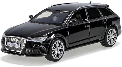 alles-meine.de GmbH A*U*D*I A6 RS6 C7 Avant Kombi Schwarz 2010-2018 1/36 Tayumo Modell Auto mit oder ohne individiuellem Wunschkennzeichen