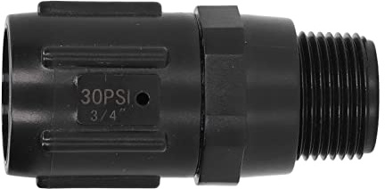 Fdit Drip Irrigation Pressure Regulator, G3/4 Thread Low Flow Water Distributing Valve for Farms Gardens Parks Plastic