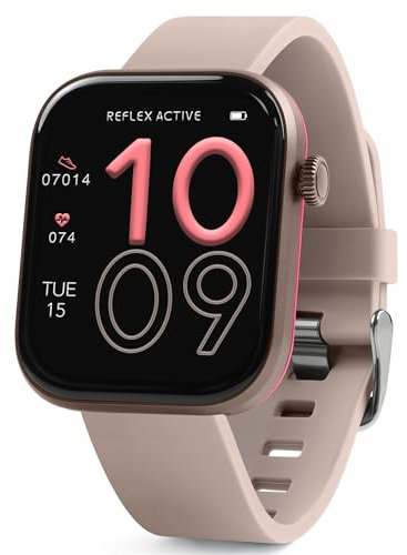 Reflex Active Series 40 AMOLED Smart Aluminium Mink Strap Calling Watch