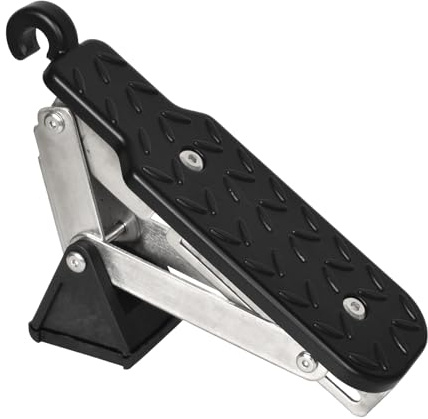 Car Door Step, Folding Car Door Pedal, Ladder for Cars, Universal Fit 7 Gear Adjustable Door Step for Car Roof, Easy to Get to the Roof, Aluminum Alloy, for Trucks Cars SUV RV Off-road Vehicle