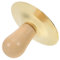 Warmhm 1 Paar Schlaginstrument Für Fingerbecken Musikinstrument Glocke Kleine Becken Trommeln Musikinstrument Für Kinderhandbecken Holz Golden