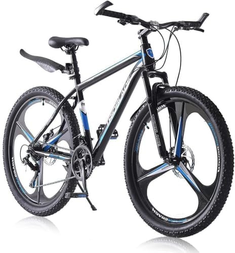 LSBIKE 24/26/27.5 Inch Mountain Bike 21 Speed Drivetrain Bike Mountain Bicycle for Adult 3/10 Spoke Wheels bicycle Men Dual Suspension Hardtail Bike Women Sport Cycling