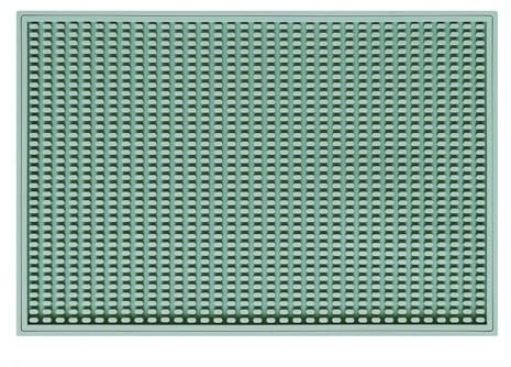 MagiDeal Alfombrilla de silicona para barra, escurridor, fácil de limpiar, antideslizante, para encimeras, vasos, cocina, camping, hogar, encimera, barman, Verde