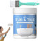 Pintura para azulejos | Kit de acabado de tina y azulejos | Pintura de bañera blanca | Kit de cubierta de baño para fregaderos, encimeras, suelos y paredes | Secado rápido | 500 g, 11 x 9,5 cm