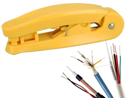 Netzwerk-Crimper, tragbare Abisolierzange, Stanzschneider, ergonomisches Griff-Design, hochpräzises Schneiden, Computer-Telefon-Kabel-Management, 11,9 x 3,5 x 2,7 cm, einzeln
