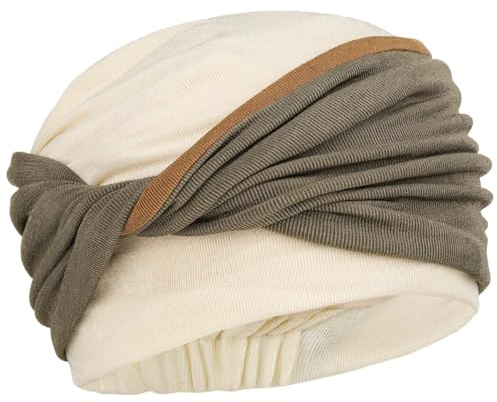 Christine Headwear Zoya Viva Soft Ivory Turban Damenturban Stoffturban Damen - mit Futter Frühling-Sommer Frühjahr Sommer