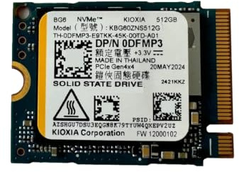 ist computers BG6 512GB M.2 2230 PCIe Gen4x4 NVMe SSD, unidad interna de estado sólido para laptop, mini PC, tableta seleccionada y dispositivos de juego de mano, rendimiento de alta velocidad