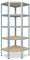 shelfplaza® HOME Eckregal 180x70x45cm Schwerlast Verzinkt/Metallregal Stehend 5 Böden Je 175kg Tragkraft/Corner Shelf Schwerlastregal Ecke/Steckregal