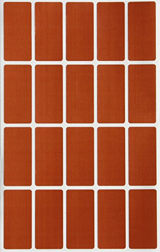 Etiketten Braun 40 mm x 19 mm Sticker - 4 cm x 1,9 cm viereckige Aufkleber 300 Stück von Royal Green