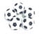 PEIUJIN 5 Stück Tischfußball Kickerbälle, Kicker Bälle aus ABS hart und schnell, Durchmesser 31mm, Schwarz Weiß (Typ A 5 Pcs)