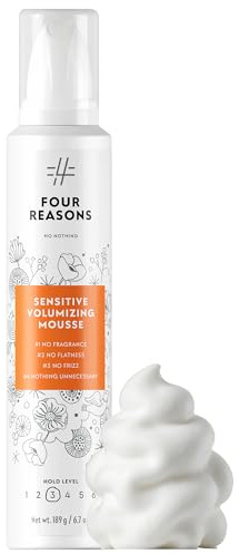 No nothing Sehr empfindlich Strong Mousse – parfümfrei, hypoallergen, alkoholfrei, parfümfreies Styling-Mousse für Volumen – Glutenfrei, Sojafrei, Parabenfrei – 6,8 oz (Strong Mousse)
