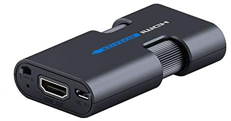 PremiumCord 4K HDMI Repeater bis zu 40m, HDMI 2.0, Externe Hilfsstromversorgung, unterstützt Video 4Kx2K 2160p UHD, Full HD 1080p 60Hz, Farbe schwarz