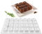 Moule à gâteau en Silicone, moules 3d pour Glace Chocolat Pâtisserie Dessert, 28 Trous Forme de rainure carrée