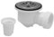 ABRISA 00000000 Valvula Plato Ducha 1 1/2 Salida Ø 40Mm Sifónica, Blanco